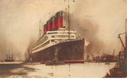 Bateaux - N°64371 - Cunard Line - R.M.. Aquitania - Idem Titanic - Paquebots