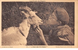 Scoutisme - N°64415 - Les Scouts De France - Le Scout Aime Les Animaux N°2 - Un Scout Avec Une Chèvre - Movimiento Scout