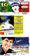 ITALIA ITALY - 8 Biglietti Lotteria Anni 1990-2000 - Lotterielose