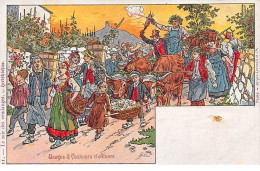 Illustrateur - N°66941 - Kauffmann - Usages Et Costumes D'Alsace - N°11 Le Soir Des Vendanges - Kauffmann, Paul