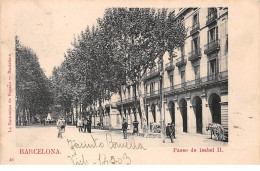 Espagne - N°65843 - Barcelona - Paseo De Isabel II - Barcelona