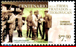 Ref. MX-2878 MEXICO 2014 - TREATIES OF TEOLOYUCAN,MILITARY, MNH, HISTORY 1V Sc# 2878 - Mexico