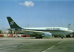 Cyprus Airways 5B-DAR, Airbus Industrie A310 Airbus (1970s) Postcard - Cyprus