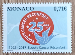 Monaco - YT N°3104 - Association Ecoute Cancer Réconfort - 2017 - Neuf - Ungebraucht