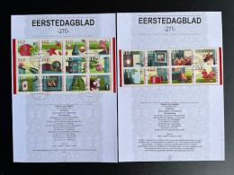 NETHERLANDS 2001 FIRST DAY CARDS CHRISTMAS STAMPS NEDERLAND EDB IMPORTA 270/271 EERSTEDAGBLAD - Cartas & Documentos