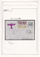 970/40 -- PAR AVION - Enveloppe TP  Petits Sceaux Et O-D ANTWERPEN 1946 Vers MALTA - Rare Destination - Lettres & Documents