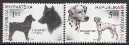 CROATIA 583-584,unused (**) Dogs - Croacia