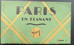 Carnet De Cartes Postales Anciennes Complet - France - Paris En Flanant - Yvon - Série 1 - Autres & Non Classés