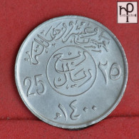 SAUDI ARABIA 25 HALALA 1400 -    KM# 55 - (Nº58902) - Saudi Arabia