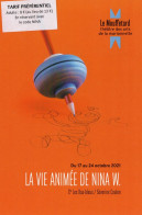 R - CARTE PUBLICITAIRE - PARIS - LE MOUFFETARD - THEATRE DES ARTS DE LA MARIONETTE - LA VIE ANIMEE DE NINA W. - Altri & Non Classificati