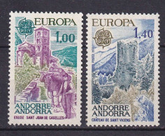 169 ANDORRE 1977 - Y&T 261/62 - Europa Chapelle Chateau - Neuf ** (MNH) Sans Charniere - Nuevos