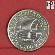 ITALY 200 LIRE 1992 -    KM# 151 - (Nº58911) - 200 Lire