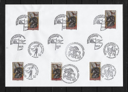 2012 Joint/Commune/Congiunta, Vatican City And France, MIXED FDC WITH 1+5 STAMPS: Joan Of Arc - Emissions Communes