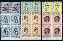 Luxembourg - 729/34 En Bloque De 4 - MNH ** - Unused Stamps