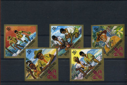 Burundi - PA57/61  - MNH Scoutisme -- Ongetand / Non-dentelé / Imperforated - Unused Stamps