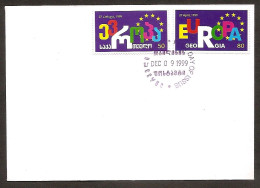 GEORGIA 1999●Member Of European Council●FDC Mi 318-19 - Géorgie