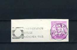 Vlagstempel  / Flamme : "Participation Belge München 1965" - Fragment - Targhette