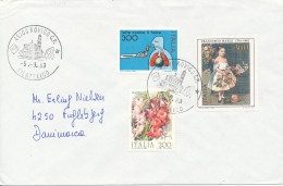 Italy Cover Sent To Denmark 5-9-1983 Topic Stamps - 1981-90: Storia Postale