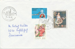 Italy Cover Sent To Denmark 5-9-1983 Topic Stamps - 1981-90: Marcophilie