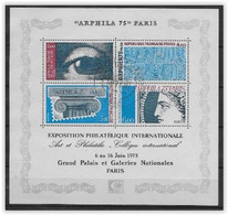 France 1975 Bloc N° 7 Oblitéré Arphila Cote 10 Euros - Gebraucht