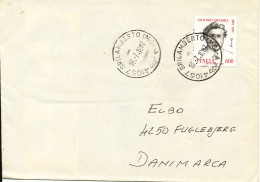 Italy Cover Sent To Denmark 16-7-1987 Single Franked - 1981-90: Storia Postale