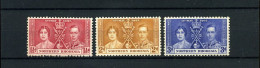 Northern Rhodesia - Coronation 1937 -  MH - Rhodesia Del Nord (...-1963)