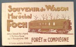 Carnet De Cartes Postales Anciennes Complet - France - Souvenir Du Wagon Du Maréchal Foch - Compiegne