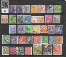 Germany Allied Occupation Kontrollrat 36 Different Stamps 1945-47 Used/ MNH - Usados