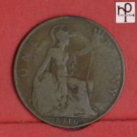 GREAT BRITAIN 1 PENNY 1916 -    KM# 810 - (Nº58929) - D. 1 Penny