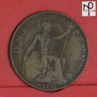 GREAT BRITAIN 1 PENNY 1917 -    KM# 810 - (Nº58930) - D. 1 Penny