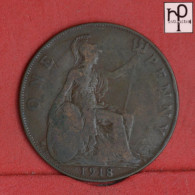 GREAT BRITAIN 1 PENNY 1918 -    KM# 810 - (Nº58931) - D. 1 Penny