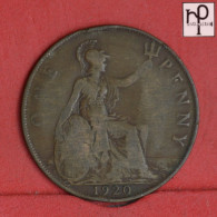 GREAT BRITAIN 1 PENNY 1920 -    KM# 810 - (Nº58933) - D. 1 Penny