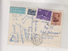 RUSSIA USSR 1957 LENINGRAD Airmail Postcard To Austria - Covers & Documents