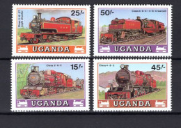  Uganda - Trains - MNH - Treinen