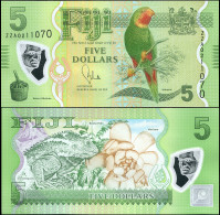 FIJI 5 DOLLARS - ND (2013) (2013) - Unc Replacement - P.115a Polymer Banknote - Fidji