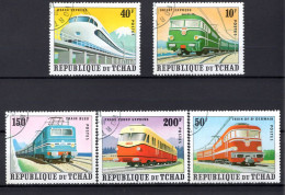  République Du Tchad -  Trains - Gest / Obl / Used - Trenes