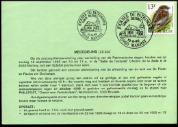 België 2533 Met Bijzondere Afstempeling Manhay - 1985-.. Vogels (Buzin)