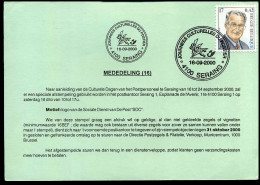 België 2840 Met Bijzondere Afstempeling Seraing - Lettres & Documents