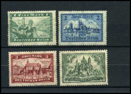 Deutsches Reich Mi 364/67  -  MH  -  Hergomd / Régommé - Unused Stamps