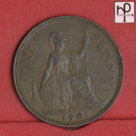 GREAT BRITAIN 1 PENNY 1961 -    KM# 897 - (Nº58943) - D. 1 Penny