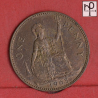 GREAT BRITAIN 1 PENNY 1963 -    KM# 897 - (Nº58945) - D. 1 Penny