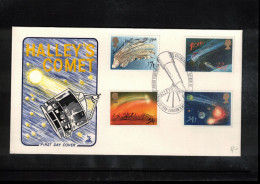 Great Britain 1986 Astronomy Halley's Comet FDC - Astronomy