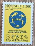 Monaco - YT N°3158 - Présence De Monaco à L'UIPM / Pentathlon Moderne - 2018 - Neuf - Ungebraucht