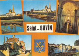 Vallee De La Gartempe ST SAVIN L Abbaye Abside Et Clocher Interieur De L Eglise Romane 16(scan Recto-verso) MA413 - Saint Savin