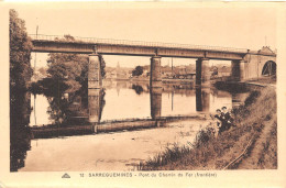 SARREGUEMINES Pont Du Chemin De Fer Frontiere 11(scan Recto-verso) MA446 - Sarreguemines