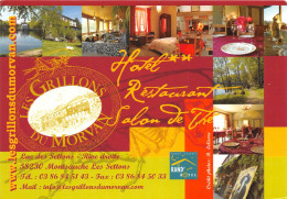 Hotel Restaurant Salon De The Les Grillons Du Morvan Lac Des Settons MONTSAUCHE LES SETTONS 9(scan Recto-verso) MA445 - Montsauche Les Settons