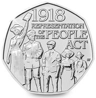UK GREAT BRITAIN - GRANDE BRETAGNE - Großbritannien 50 PENCE 100th ANNIVERSARY REPRESENTATION OF PEOPLE ACT UNC 2018 - 50 Pence