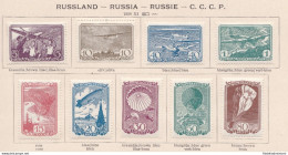 1938 RUSSIA, In Onore Dell'Aviazione Sovietica N. 676/684 , Serie Di 9 Valori, M - Autres & Non Classés