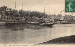 80 , Cpa  SAINT VALERY Sur SOMME , 81 , Le Port  (2916) - Saint Valery Sur Somme