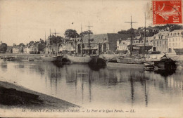 80 , Cpa  SAINT VALERY Sur SOMME , 16 , Le Port Et Le Quai Perrée  (2920) - Saint Valery Sur Somme